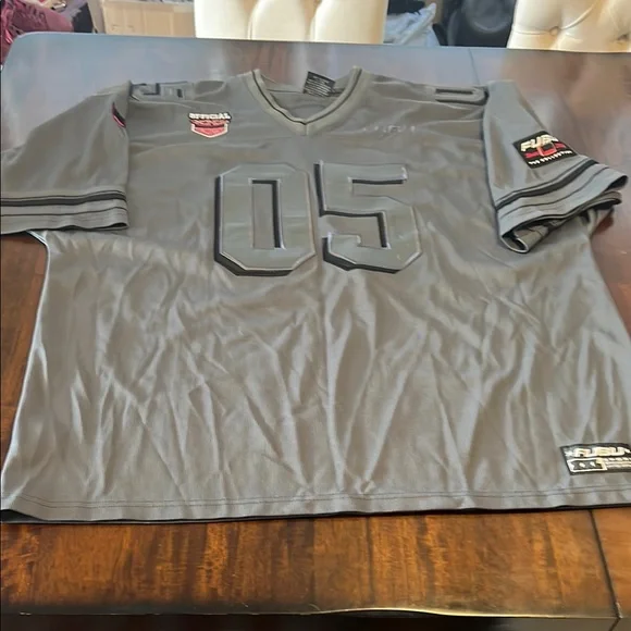 FUBU Gray Jersey with Black Accents - Picture 1 of 5